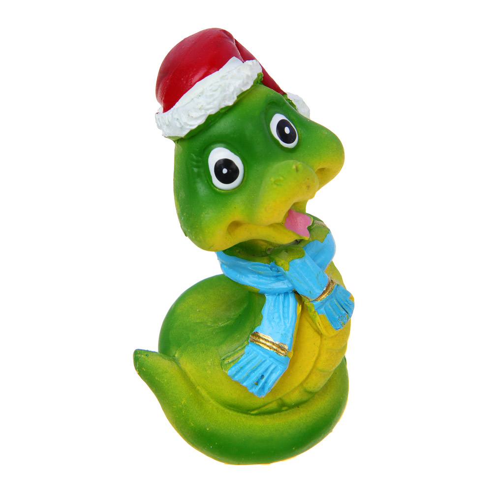 СНОУ БУМ Сувенир Символ Года, полистоун, 4х3х5 см, зеленый, 2 дизайна, арт.№ 398-830