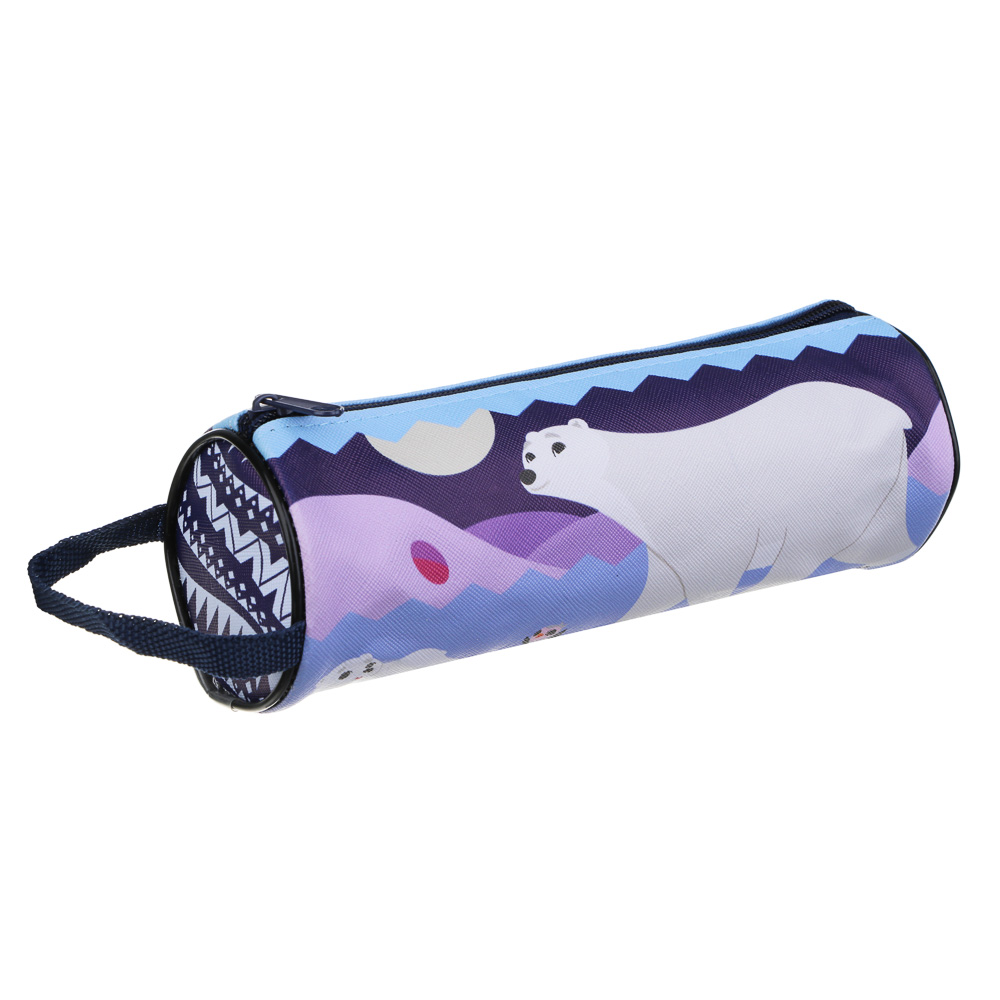 УМКА Косметичка мягкая круглая, 21х7х7см, ПВХ, с ручкой, арт.№ 805-024