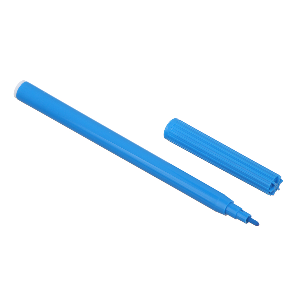 Умка Фломастеры 12 цветов, с цветным вентилируемым колпачком, большие, смываемые, ПВХ пенал, арт.№ 805-027