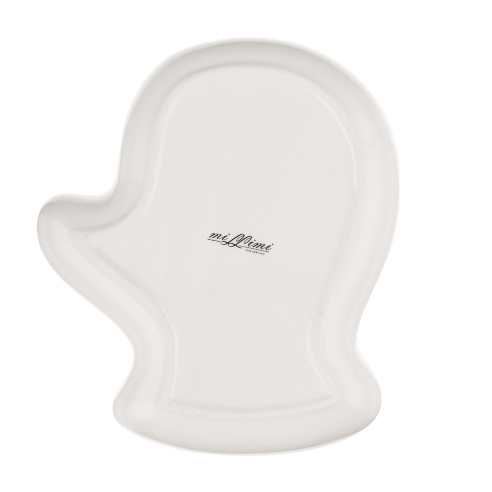 MILLIMI Лесная сказка Блюдо в форме варежки, 20х17,5х3см, керамика, арт.№ 820-879