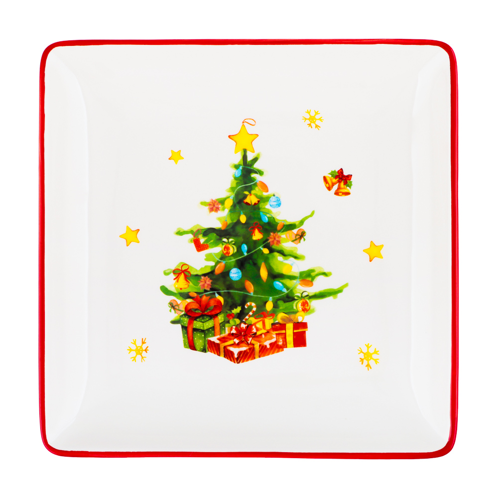 MILLIMI Лесная сказка Блюдо квадратное, 21,5х3см, керамика, арт.№ 820-883