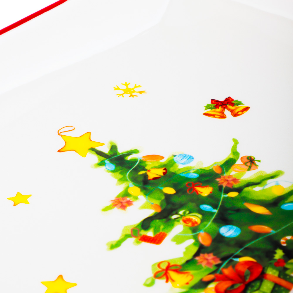 MILLIMI Лесная сказка Блюдо квадратное, 21,5х3см, керамика, арт.№ 820-883