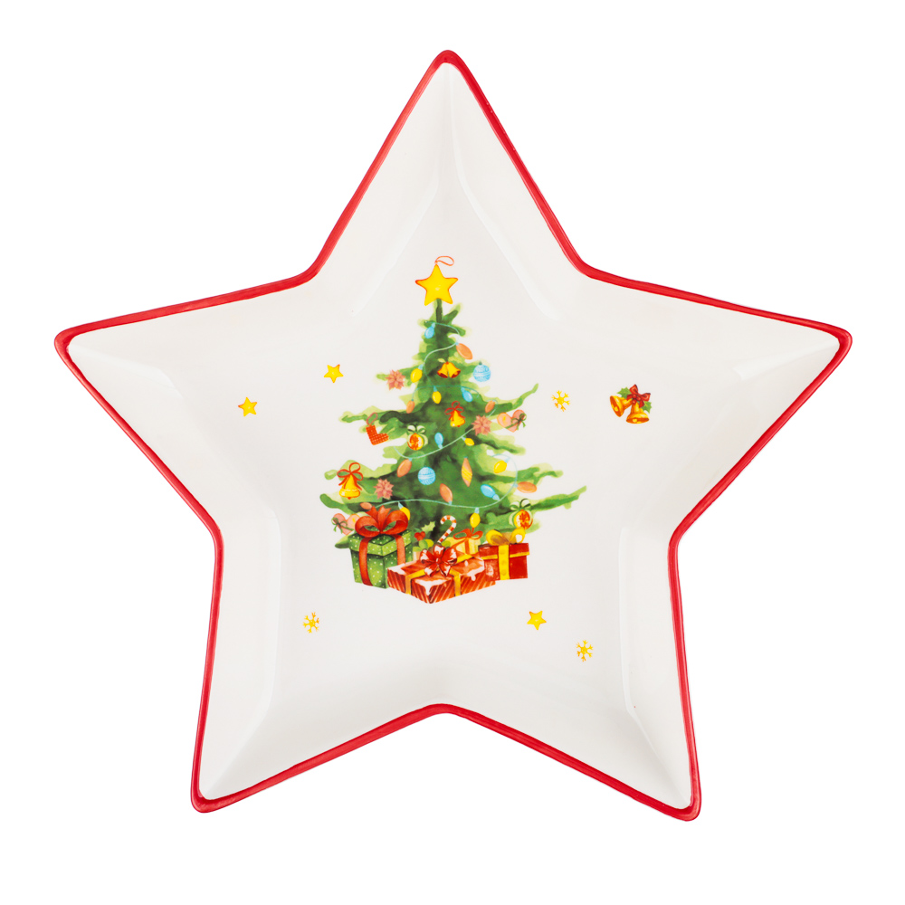 MILLIMI Лесная сказка Блюдо в форме звезды, 25х23,5х3см, керамика, арт.№ 820-884