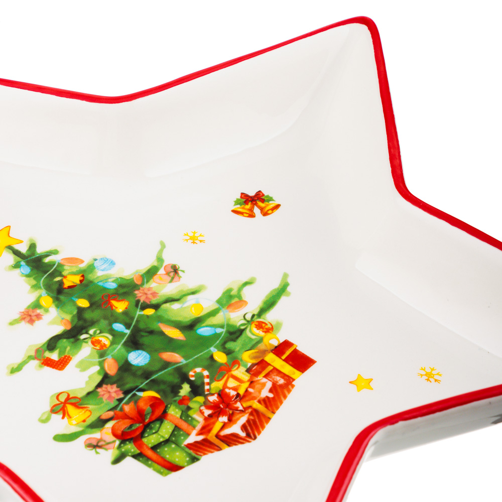 MILLIMI Лесная сказка Блюдо в форме звезды, 25х23,5х3см, керамика, арт.№ 820-884