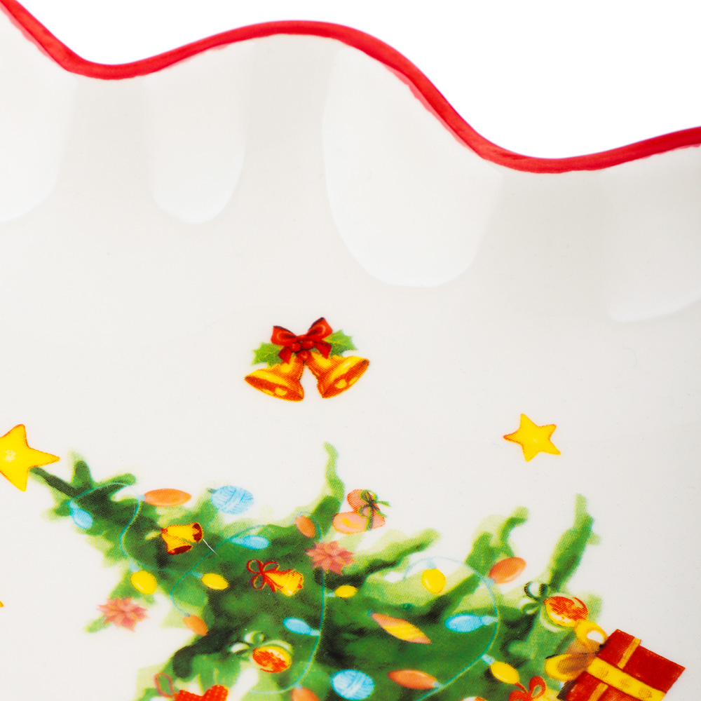 MILLIMI Лесная сказка Блюдо в форме ёлки, 20,5х17,5х2,5см, керамика, арт.№ 820-885