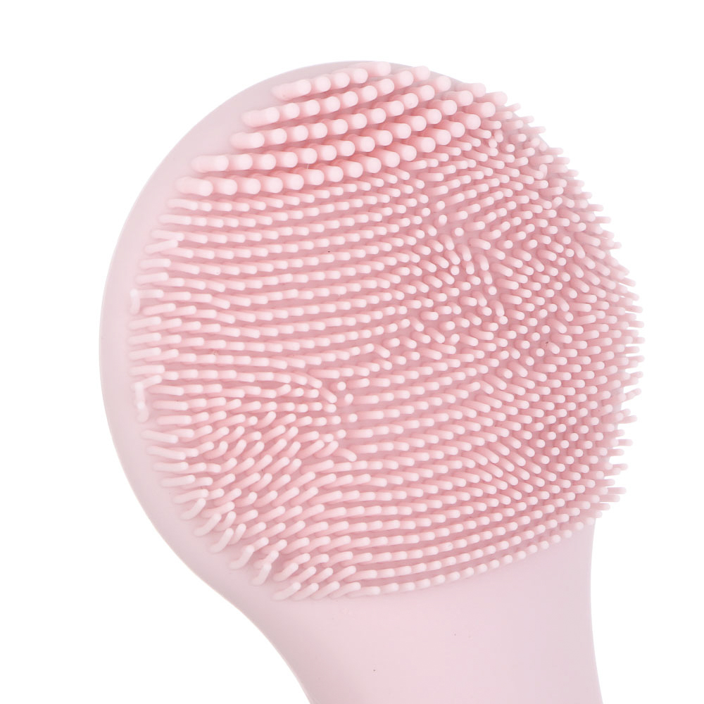 LEBEN Массажер для лица силиконовый, 2xAAA (не в компл.), влагозащита IP6, розовый, арт.№ 192-089