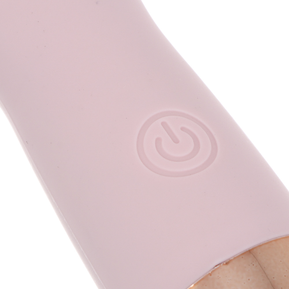 LEBEN Массажер для лица силиконовый, 2xAAA (не в компл.), влагозащита IP6, розовый, арт.№ 192-089