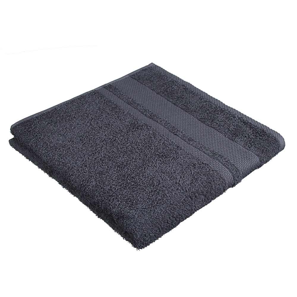 PROVANCE Наоми Полотенце махровое, 100% хлопок, 70х130см, 360гр/м, темно-серый, арт.№ 484-913