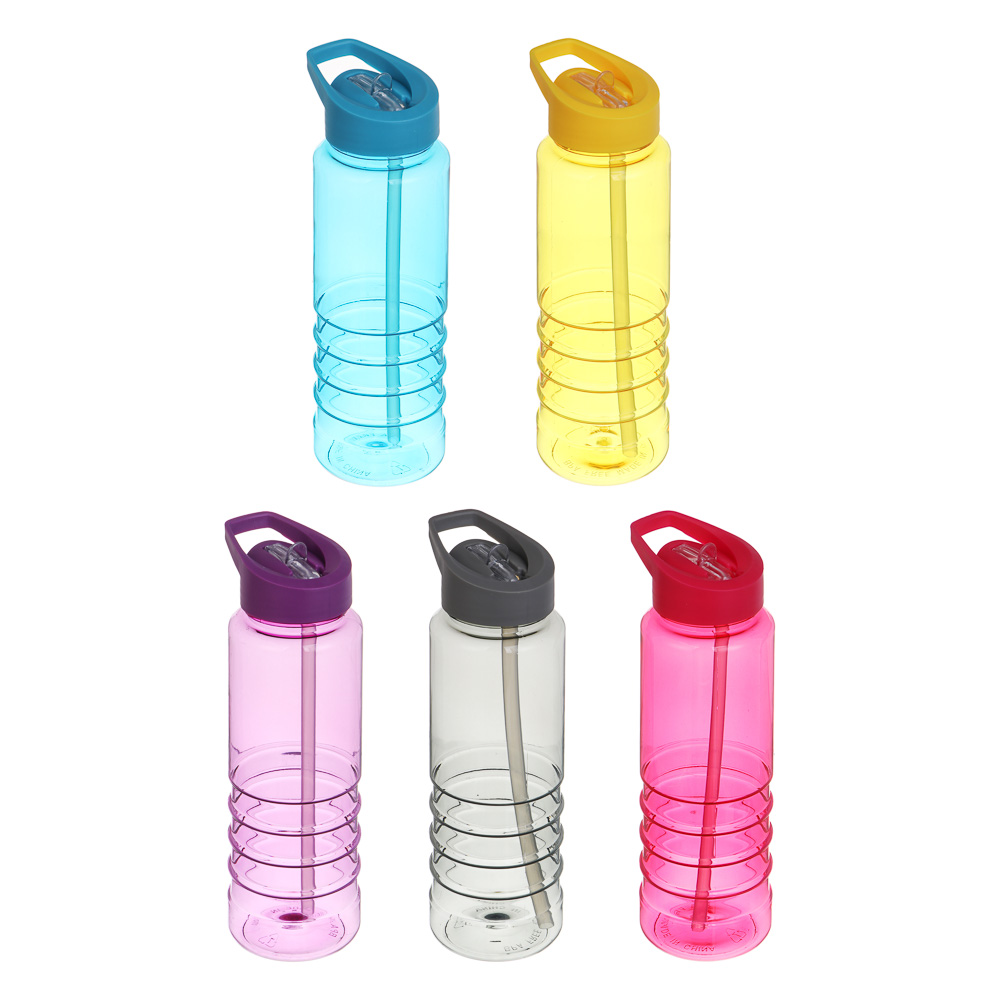 Спортивная бутылка тм BY SPORT, 650мл, 22х7см, 5 цветов, арт.№ 088-132