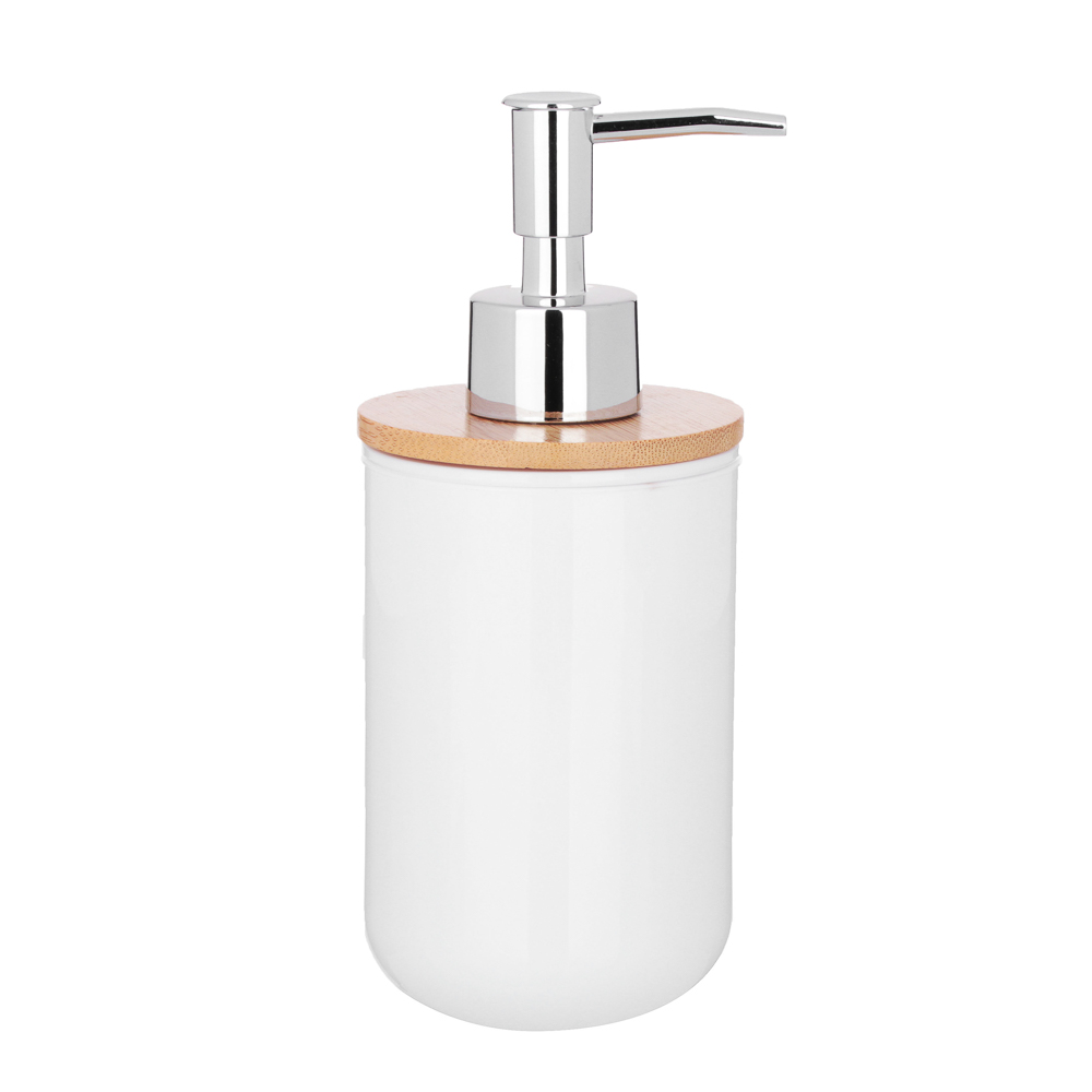 VETTA Дозатор для жидкого мыла "Бамбук", пластик, 7,5х7,5х18см, 2 цвета, арт.№ 463-046