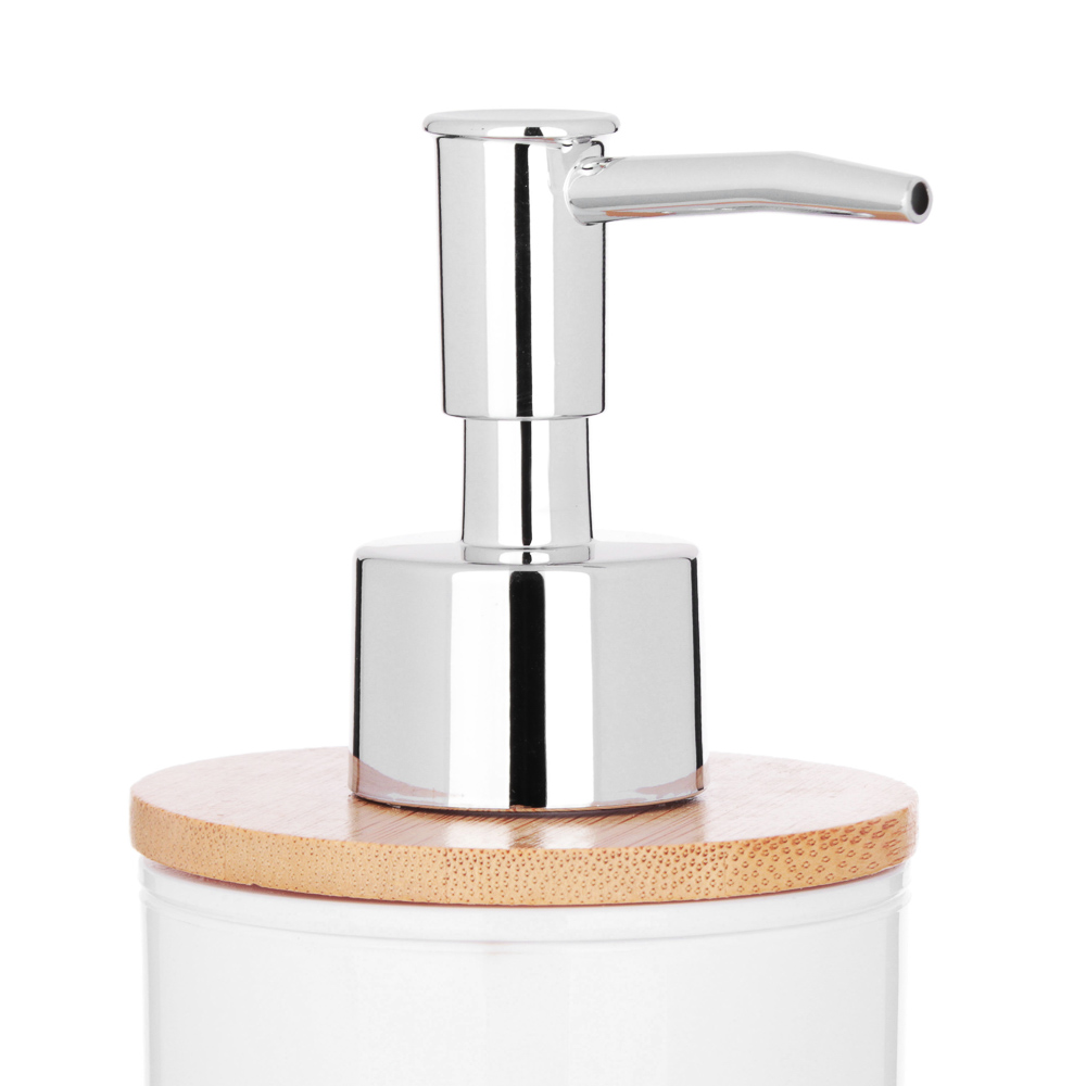 VETTA Дозатор для жидкого мыла "Бамбук", пластик, 7,5х7,5х18см, 2 цвета, арт.№ 463-046