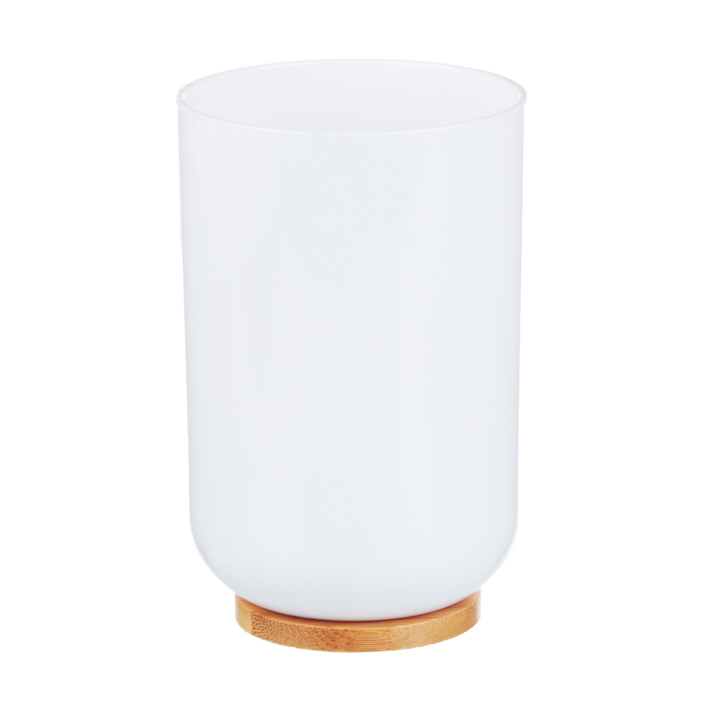 VETTA Стакан для ванной комнаты "Бамбук", пластик, 7х7х11см, 2 цвета, арт.№ 463-047