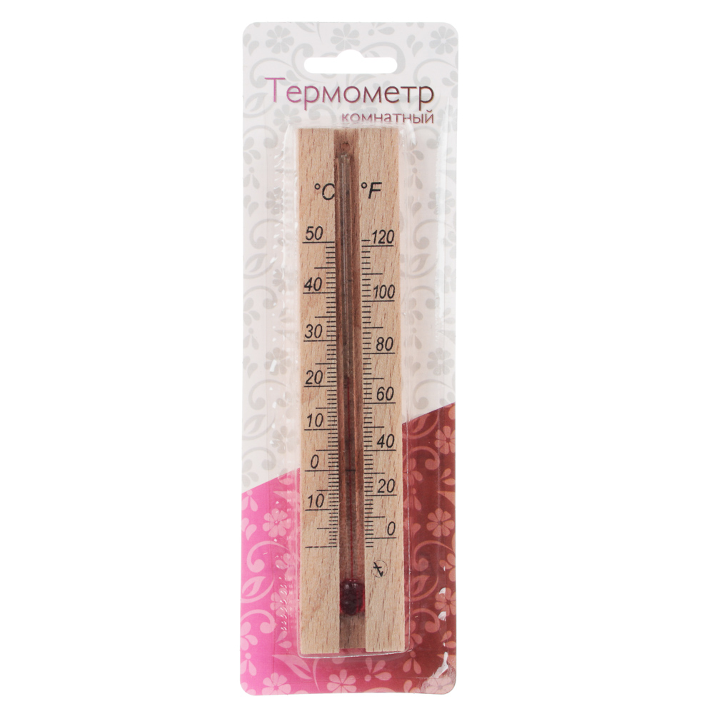 Термометр комнатный ТБ-206 "Деревянный" (t -10 + 50 С), арт.№ 473-069