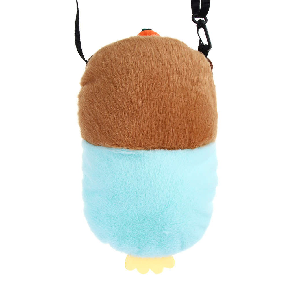 ИГРОЛЕНД Сумка детская мягкая "Капибарочка", 15х24х7 см, полиэстер, металл, 3 цвета, арт.№ 025-042