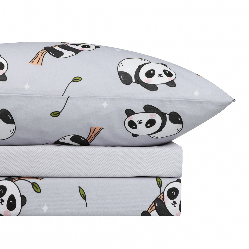 PROVANCE Панда Комплект постельного белья 1,5 (3 предмета), бязь, 100% хлопок, арт.№ 421-381