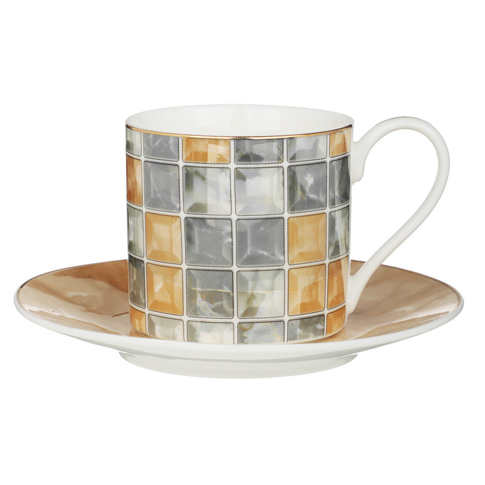 MILLIMI Амбер Набор чайный 2 пр., 220мл, 14,5см, фарфор, арт.№ 802-489