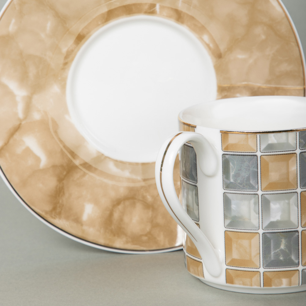 MILLIMI Амбер Набор чайный 2 пр., 220мл, 14,5см, фарфор, арт.№ 802-489