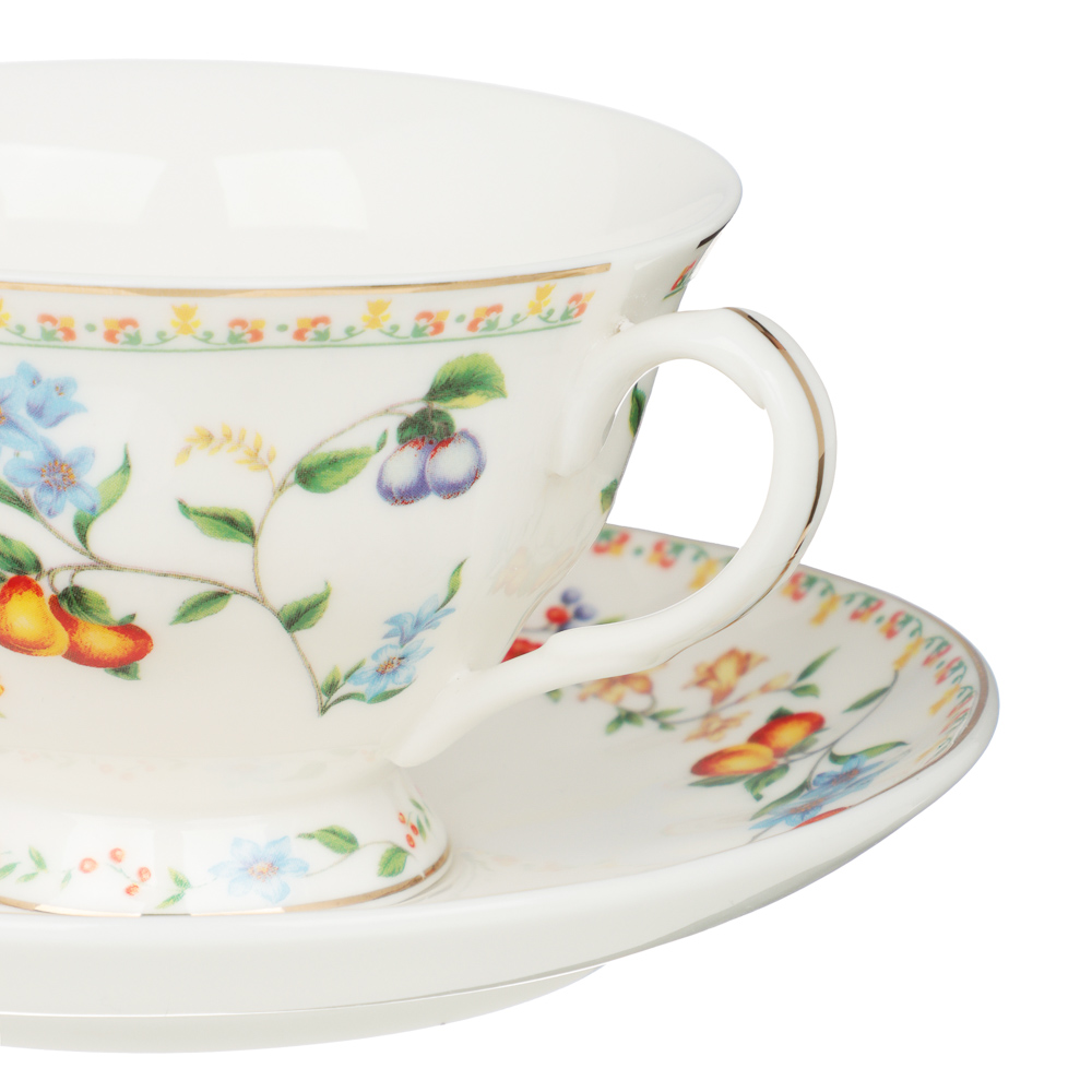 MILLIMI Виола Набор чайный 2 пр., 220мл, 15см, фарфор, арт.№ 802-492