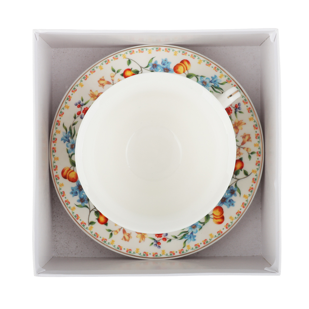 MILLIMI Виола Набор чайный 2 пр., 220мл, 15см, фарфор, арт.№ 802-492