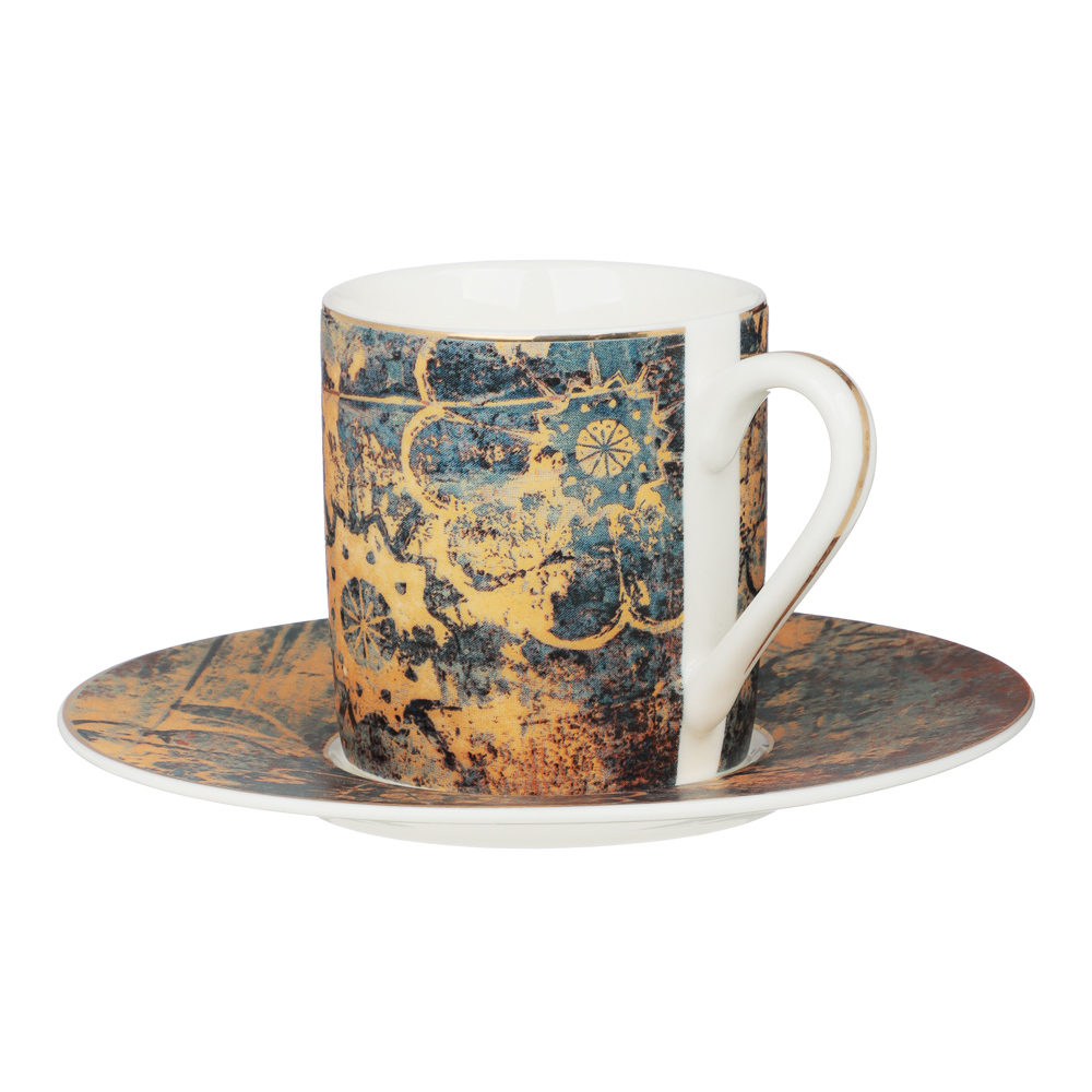 MILLIMI Деко Набор кофейный 4 пр., 100мл, 12,5см, фарфор, арт.№ 802-494