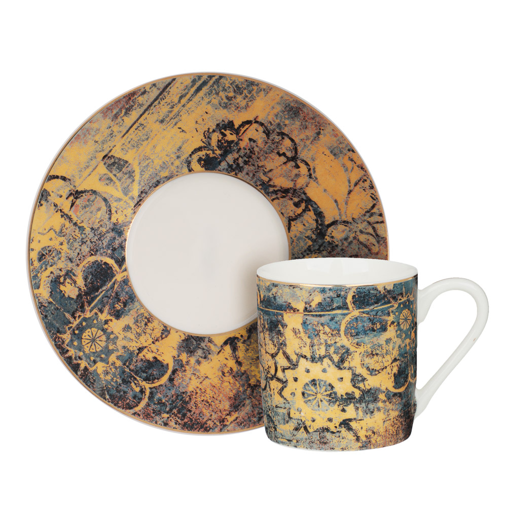 MILLIMI Деко Набор кофейный 4 пр., 100мл, 12,5см, фарфор, арт.№ 802-494