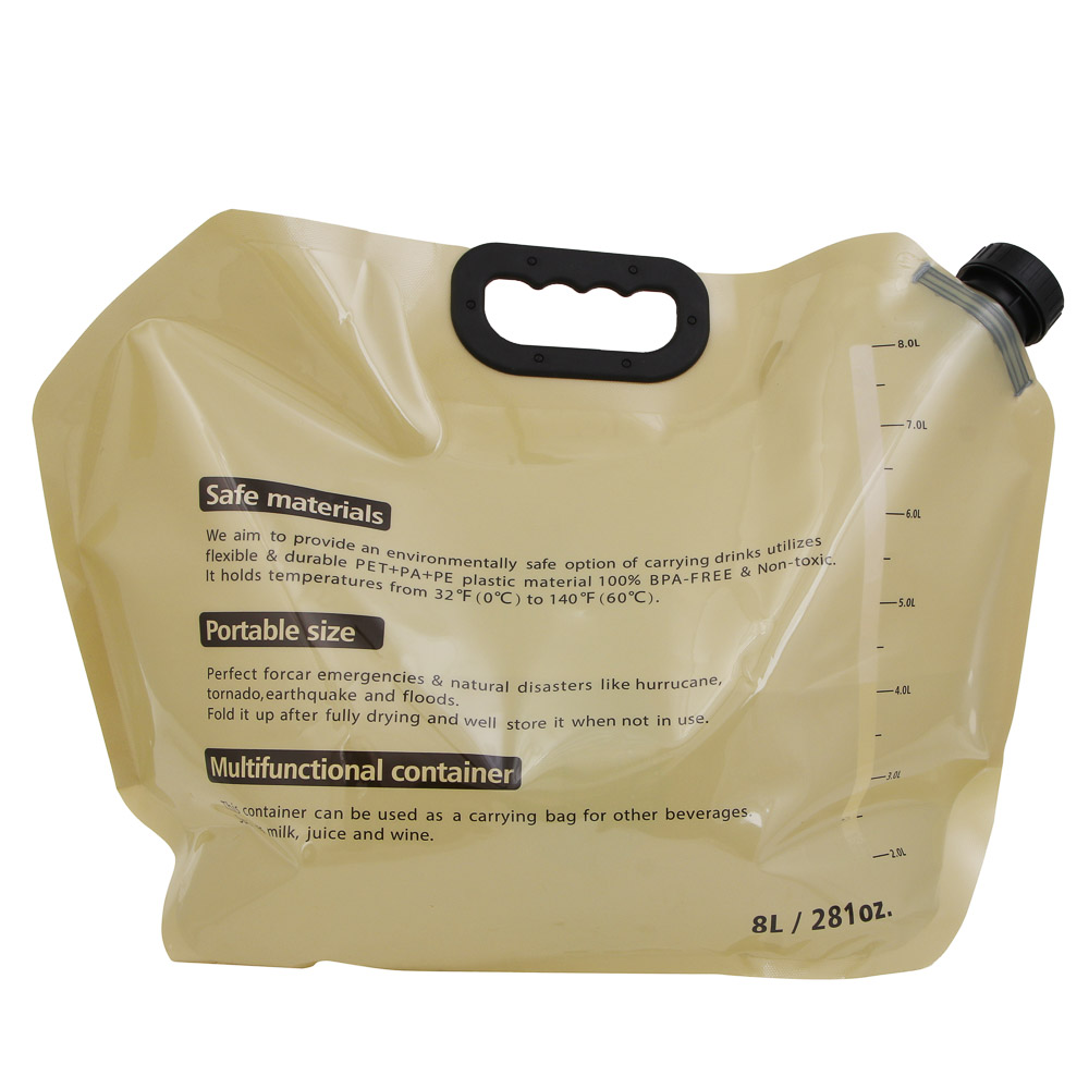 Канистра туристическая тм РУССО ТУРИСТО, складная, 8л, пвх, 31х41,2см, арт.№ 123-077