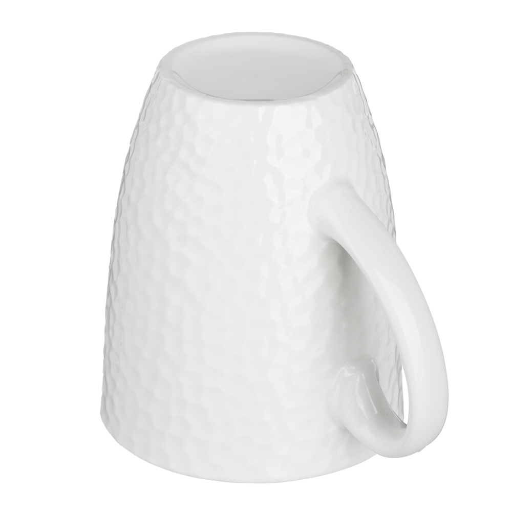 Кружка 350мл, фарфор, "Рельеф", белая, арт.№ 806-159