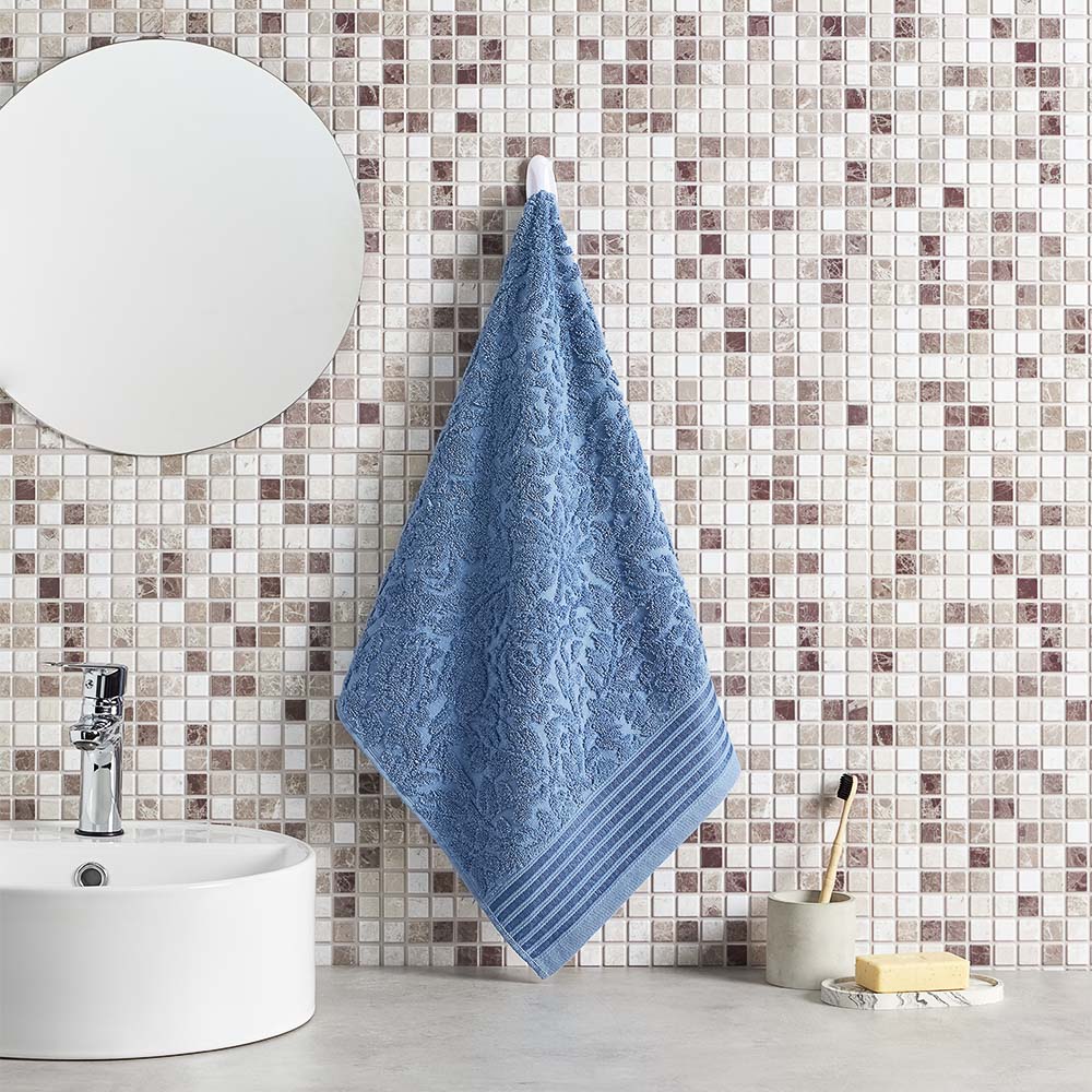 PROVANCE Нэви Полотенце махровое, 100% хлопок, 50х90см, 500гр/м, синий, арт.№ 484-147