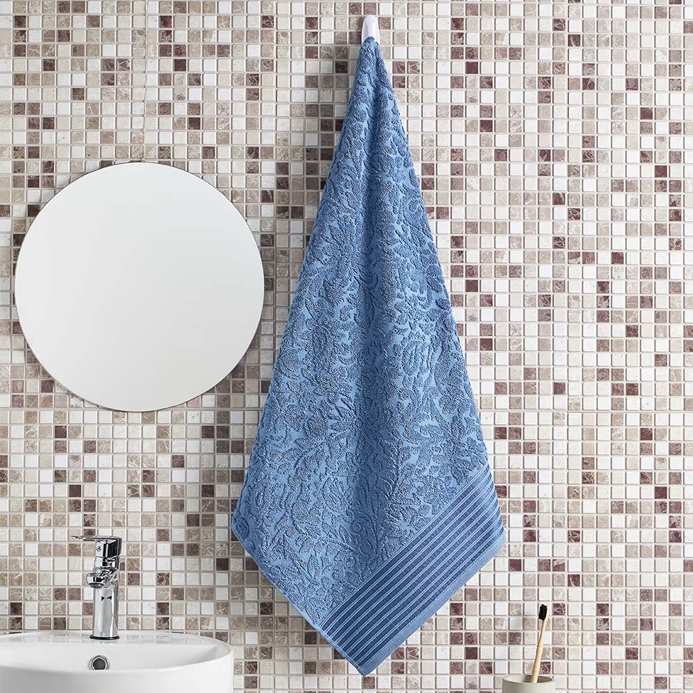 PROVANCE Нэви Полотенце махровое, 100% хлопок, 70х130см, 500гр/м, синий, арт.№ 484-148