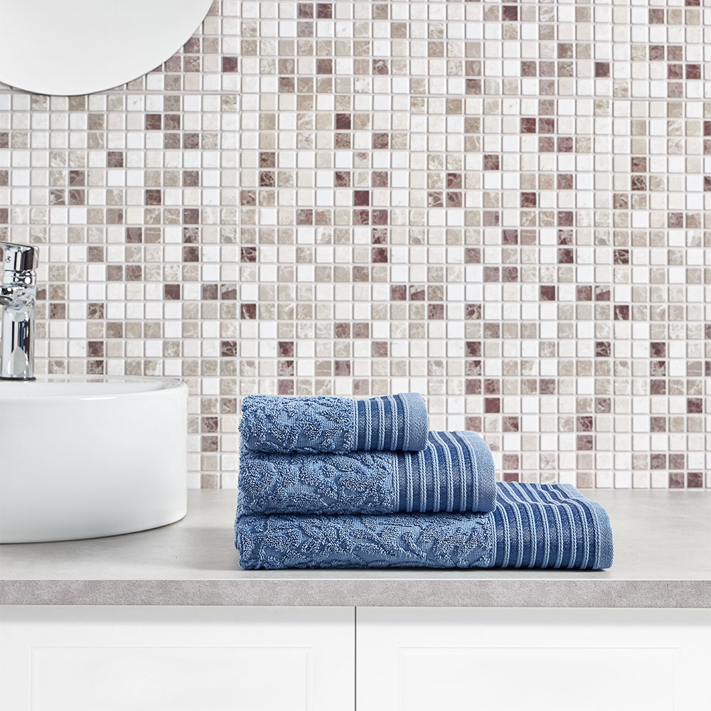 PROVANCE Нэви Полотенце махровое, 100% хлопок, 70х130см, 500гр/м, синий, арт.№ 484-148