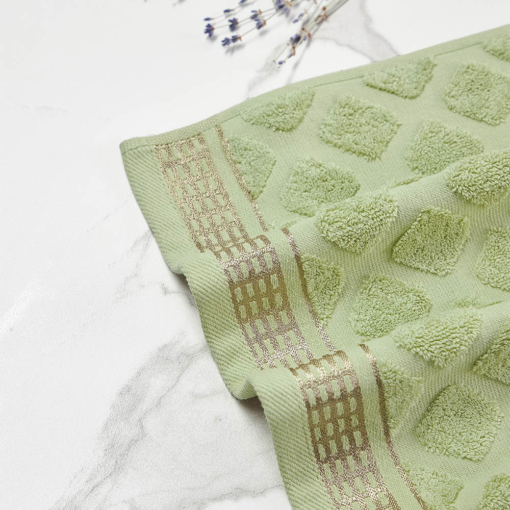 PROVANCE Эвкалипт Полотенце махровое, 100% хлопок, 30х50см, 420гр/м, зеленый, арт.№ 484-149