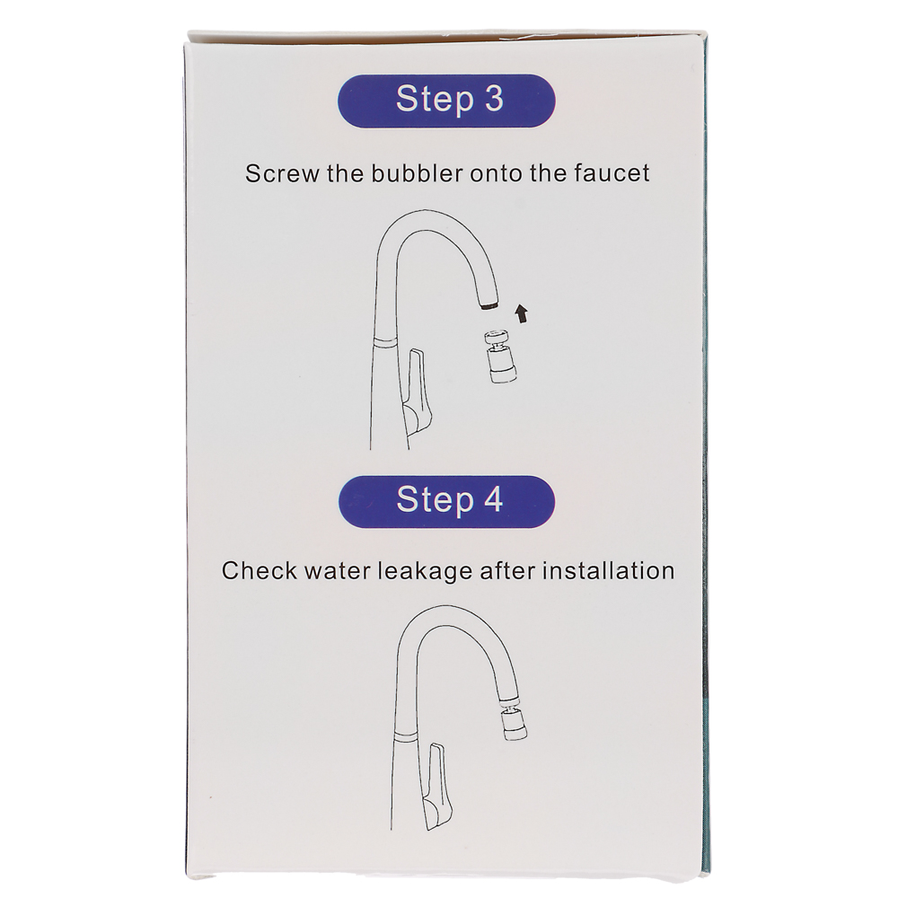 Аэратор-насадка для смесителя, LED, 3 цвета, пластик, хром, арт.№ 565-142