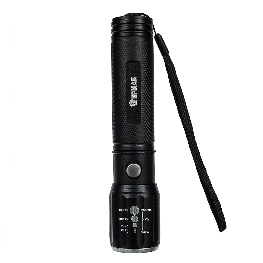 ЕРМАК Фонарь металлический XP-E LED, 3xAAA, алюминий, 15,5x3 см, арт.№ 328-125