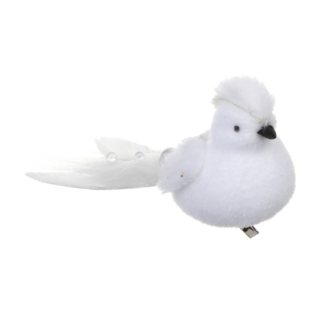 СНОУ БУМ Птица на прищепке 1шт, 5x14 см, пластик, 26-612, арт.№ 397-446