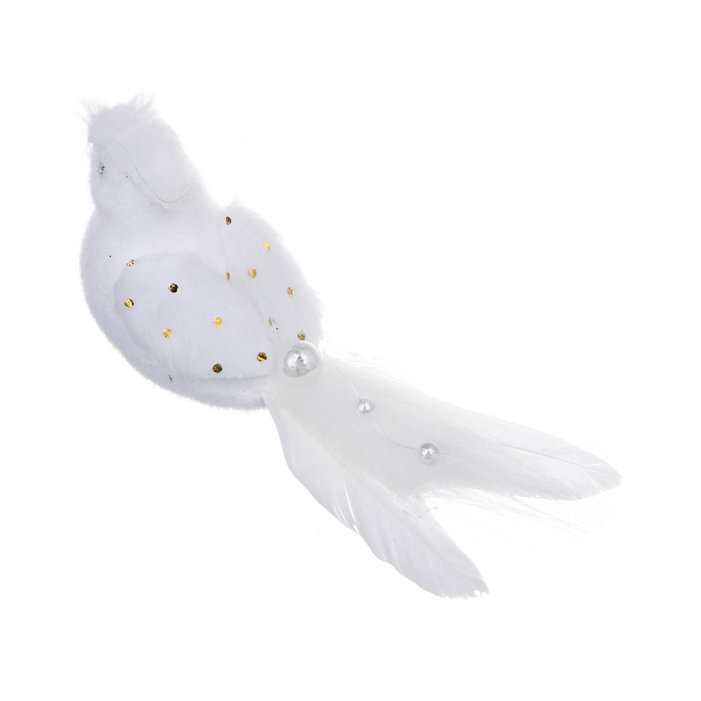 СНОУ БУМ Птица на прищепке 1шт, 5x14 см, пластик, 26-612, арт.№ 397-446