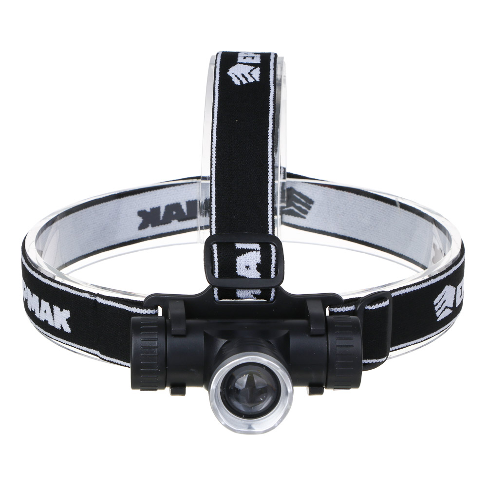 Фонарь налобный тм ЕРМАК, CREE XPE LED, 4 режима, 1200мАч, 8,3х3,8х7,3см, USB кабель, пластик, арт.№ 221-074