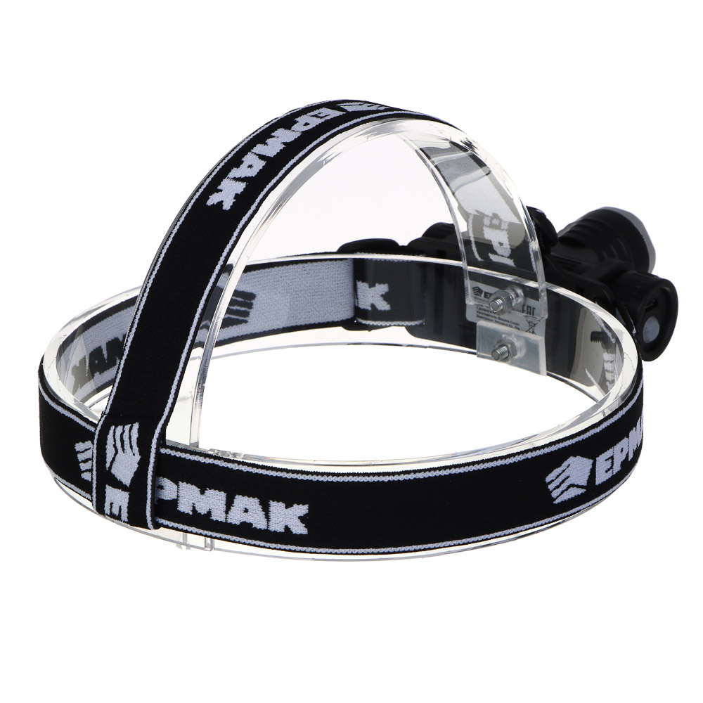 Фонарь налобный тм ЕРМАК, CREE XPE LED, 4 режима, 1200мАч, 8,3х3,8х7,3см, USB кабель, пластик, арт.№ 221-074