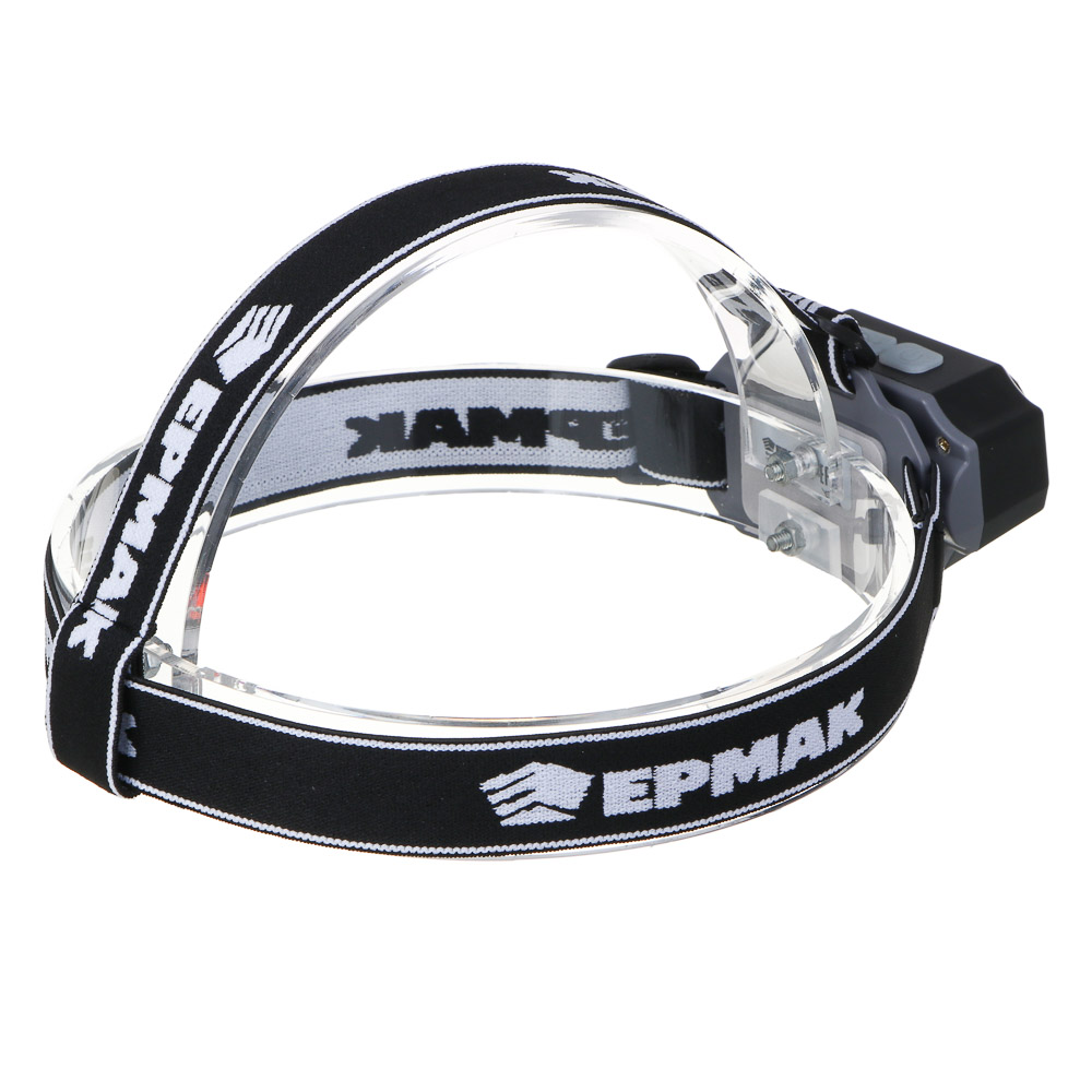 Фонарь налобный тм ЕРМАК, 2 P30 LED +3 SMD, 5 режимов, 1200мАч, 7,2х4,8х4см, USB кабель, пластик, арт.№ 221-073