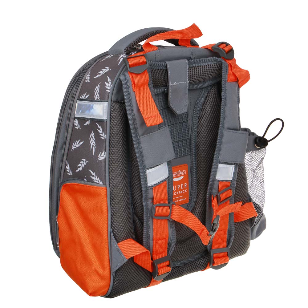 ФОКСИ Рюкзак шк.жесткий 38х28х15см, 2 отд., 2 карм., эргономичная спинка, лямки с рег.по росту, ПЭ, арт.№ 254-803