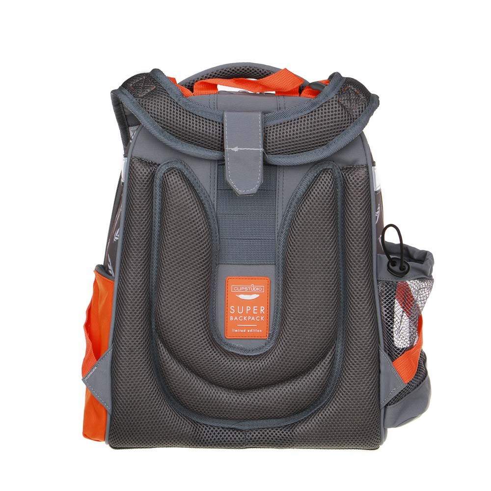 ФОКСИ Рюкзак шк.жесткий 38х28х15см, 2 отд., 2 карм., эргономичная спинка, лямки с рег.по росту, ПЭ, арт.№ 254-803