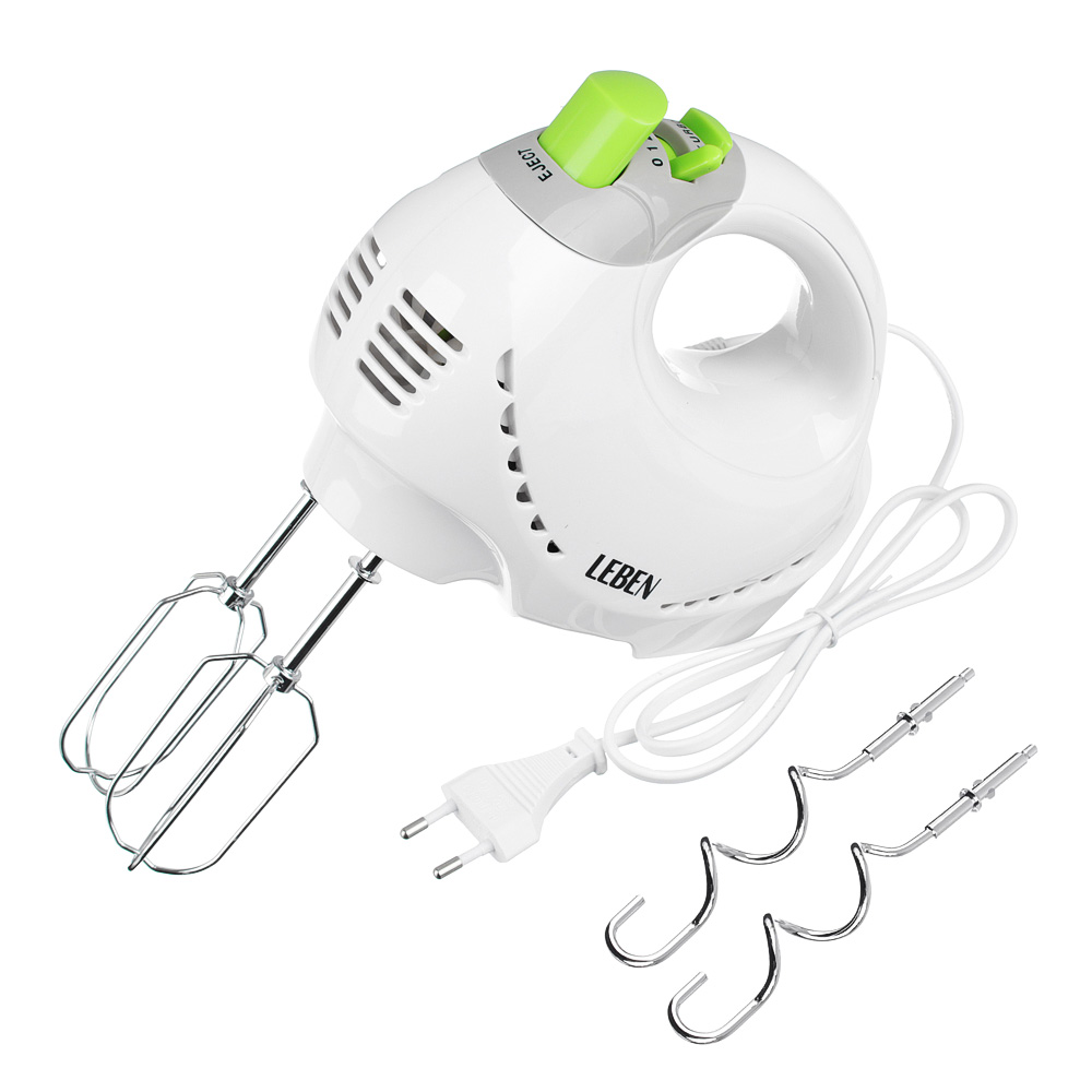 LEBEN Миксер электрический 200 Вт, 5 скоростей + режим "TURBO", арт.№ 269-030