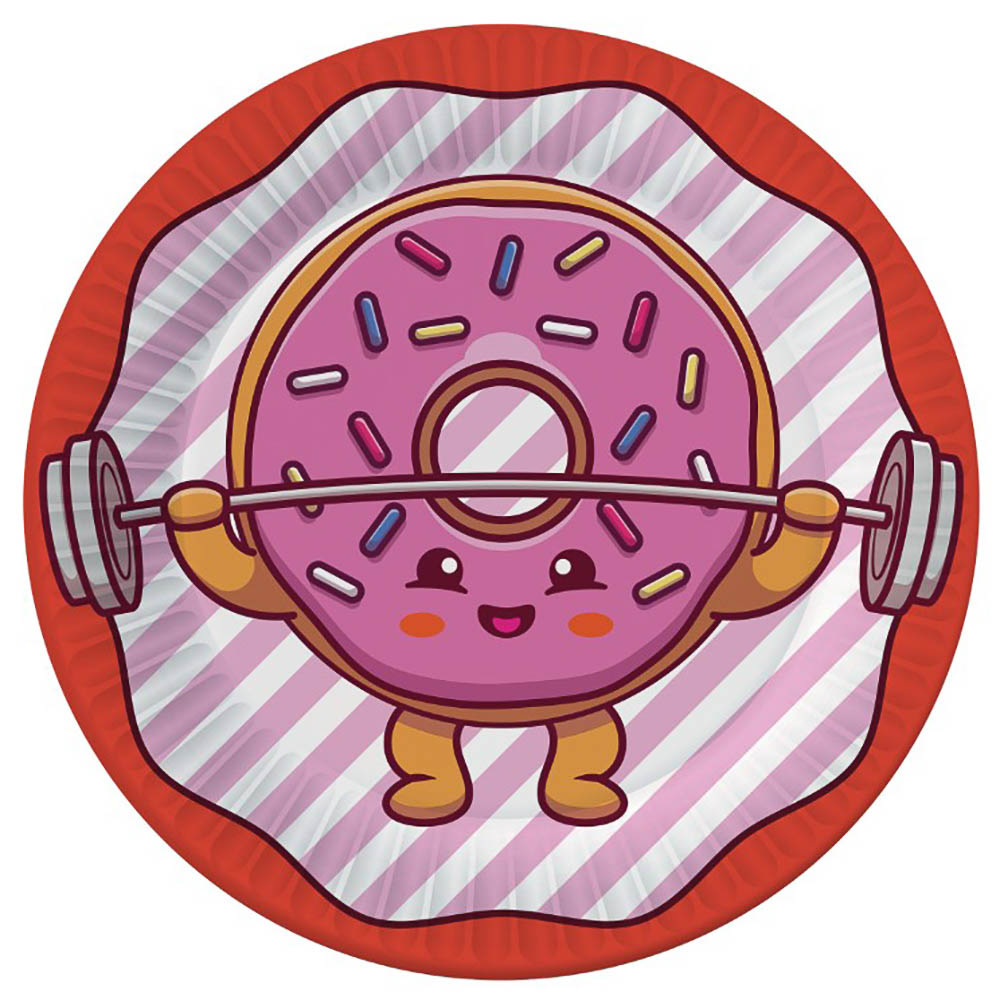 Набор бумажных тарелок Ожившая еда, 6 шт d=230 мм, арт.№ 530-455