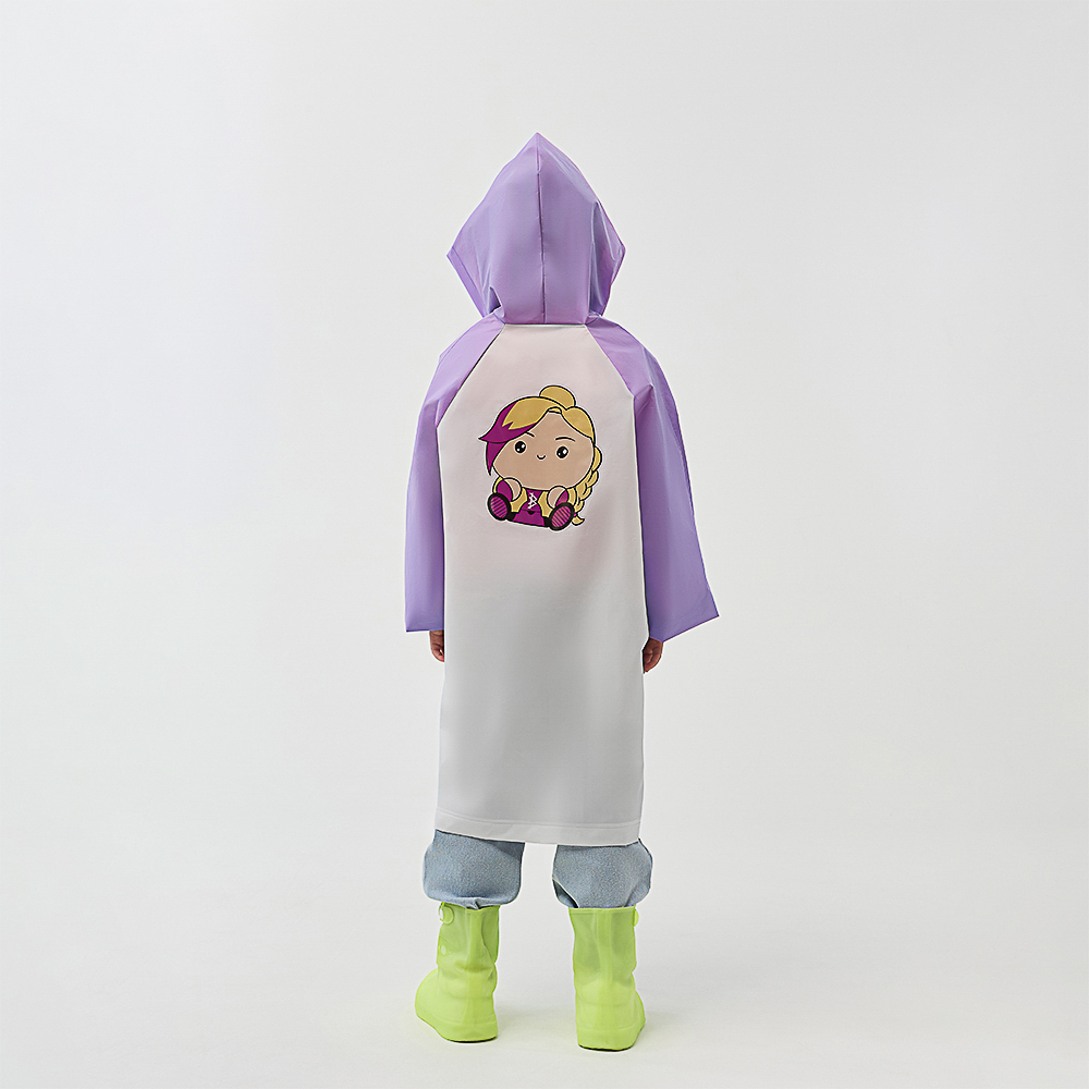 BY Русские Супергерои Дождевик детский с наклейками Василиса 130мкм 66х45см, EVA, арт.№ 188-116