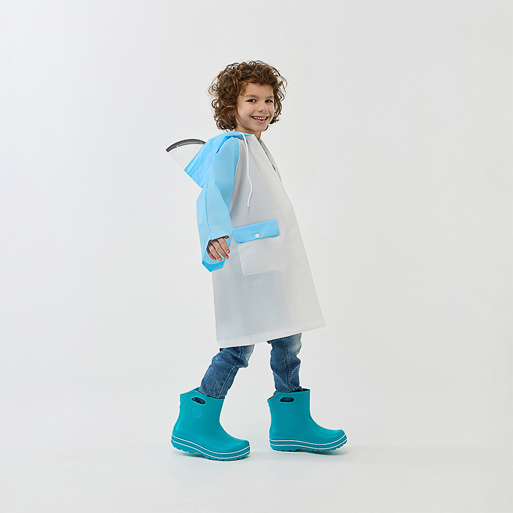 BY Русские Супергерои Дождевик детский с наклейками Ермак 130мкм 66х45см, EVA, арт.№ 188-117