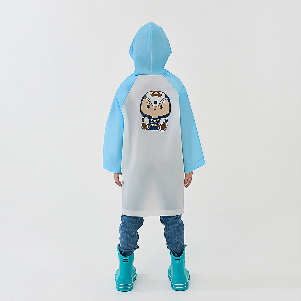 BY Русские Супергерои Дождевик детский с наклейками Ермак 130мкм 66х45см, EVA, арт.№ 188-117