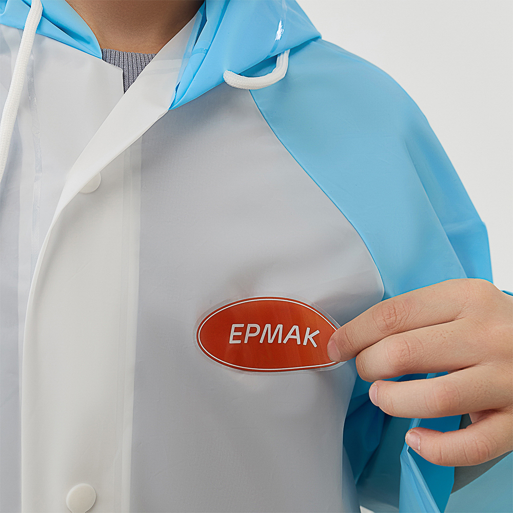 BY Русские Супергерои Дождевик детский с наклейками Ермак 130мкм 66х45см, EVA, арт.№ 188-117