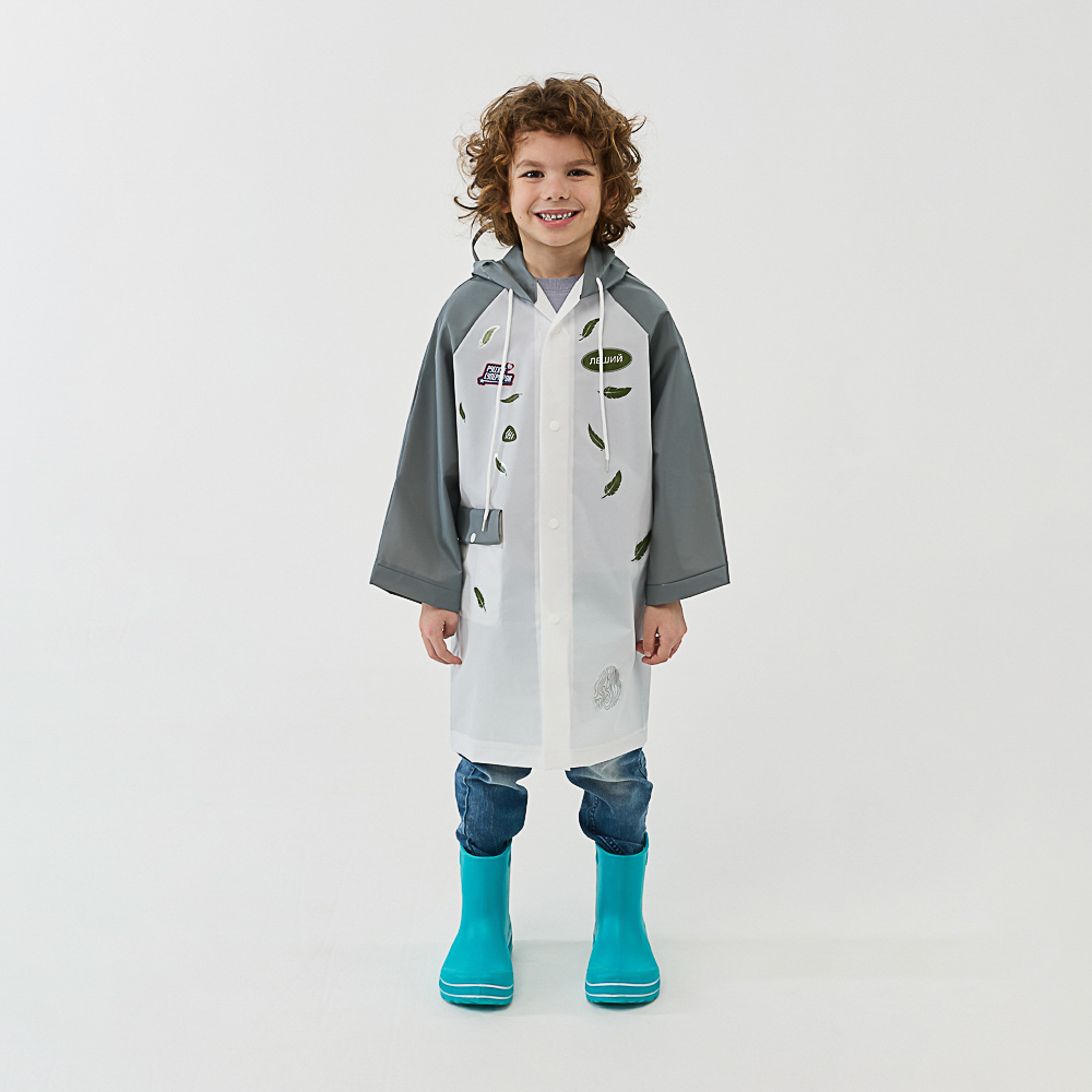 BY Русские Супергерои Дождевик детский с наклейками Леший 130мкм 66х45см, EVA, арт.№ 188-118