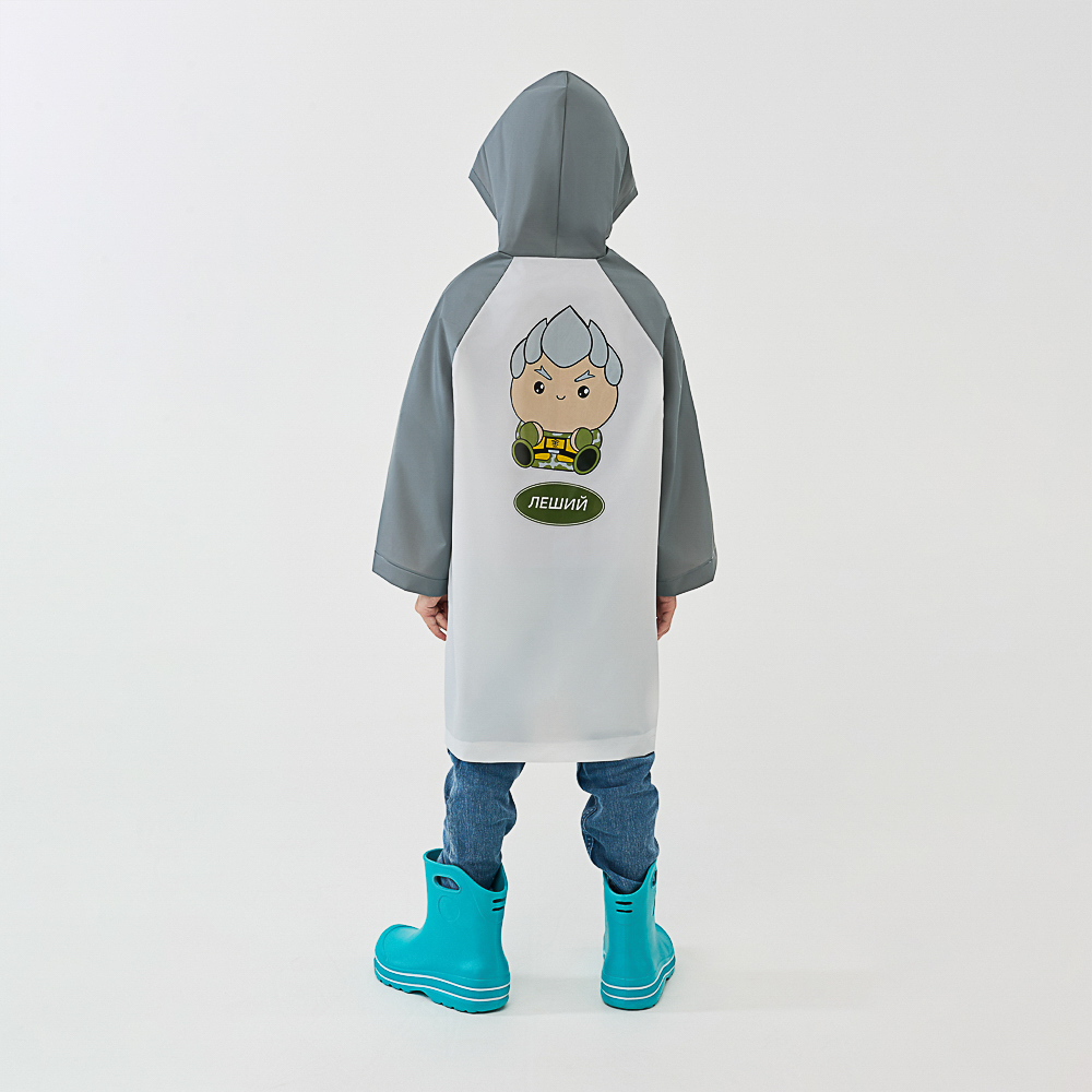 BY Русские Супергерои Дождевик детский с наклейками Леший 130мкм 66х45см, EVA, арт.№ 188-118