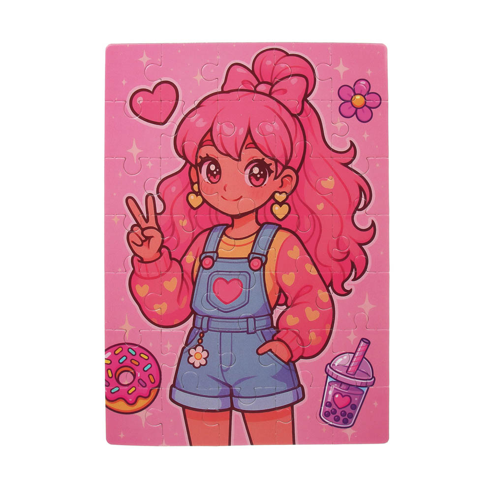 ХОББИХИТ Набор для творчества "Собирай и раскрашивай", картон, РР, 30х21см, 3 дизайна, арт.№ 285-225