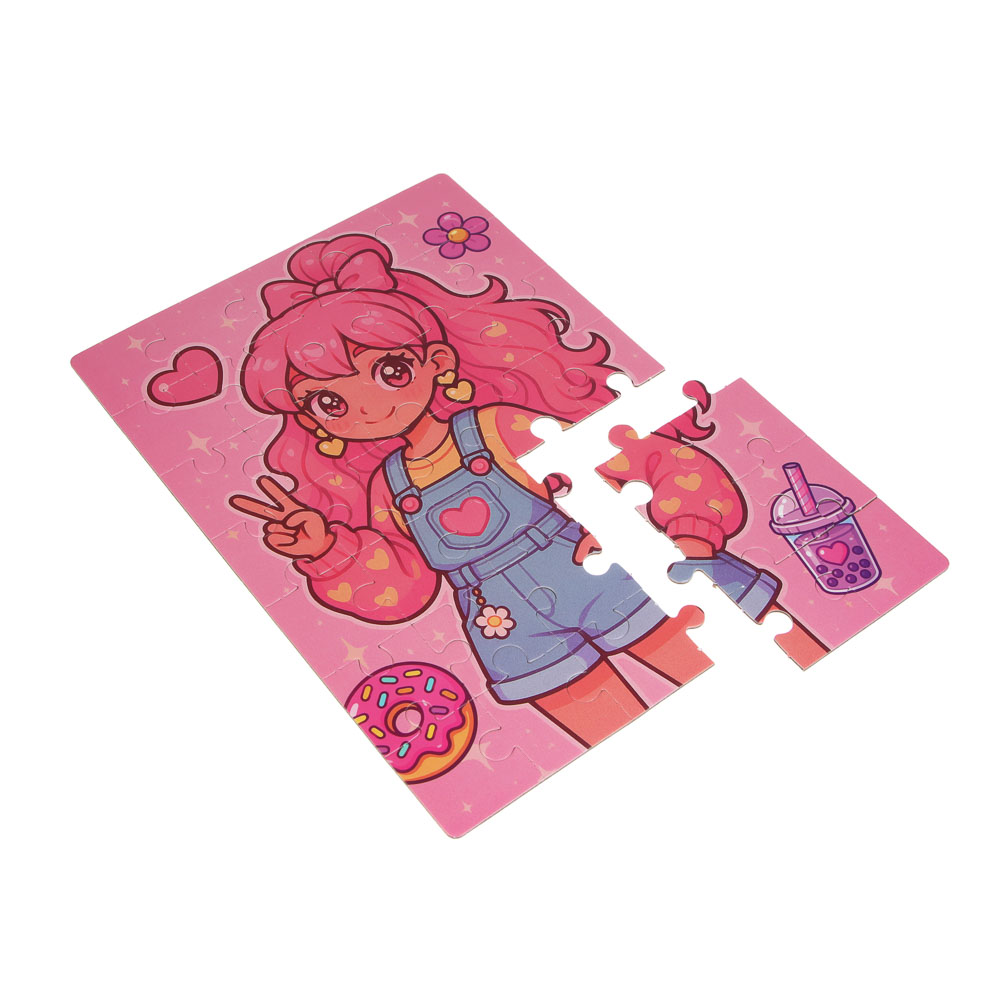 ХОББИХИТ Набор для творчества "Собирай и раскрашивай", картон, РР, 30х21см, 3 дизайна, арт.№ 285-225